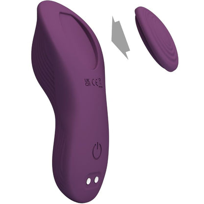 PRETTY LOVE - LAY-ON CLITORAL MASSAGER WITH 10 VIBRATIONS AND REMOTE CONTROL - PURPLE