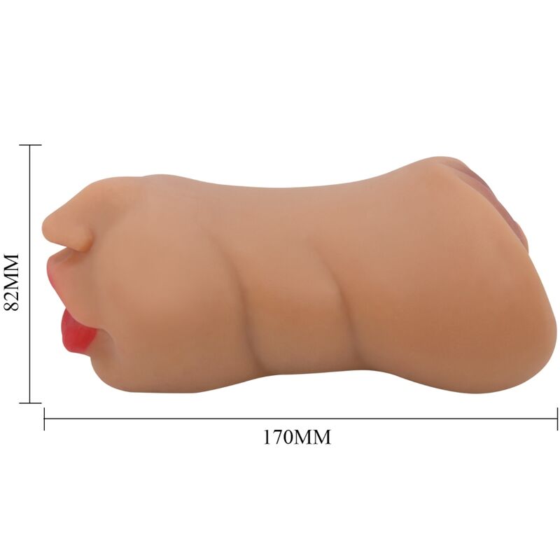 CRAZY BULL - ZOEY DOUBLE MOUTH MASTURBATOR &amp; NATURAL VAGINA