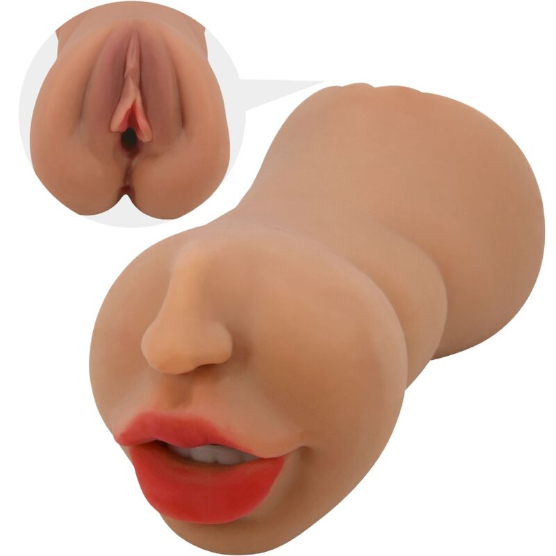 CRAZY BULL - ZOEY DOUBLE MOUTH MASTURBATOR &amp; NATURAL VAGINA