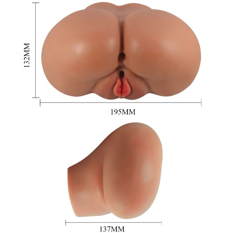 Bull Bool - Lluna posterior del vibrador amb vagina i anus de control remot realista