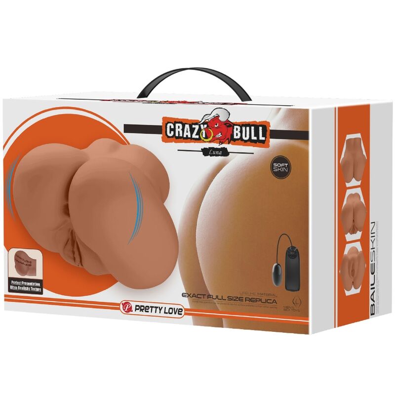 Bull Bool - Lluna posterior del vibrador amb vagina i anus de control remot realista