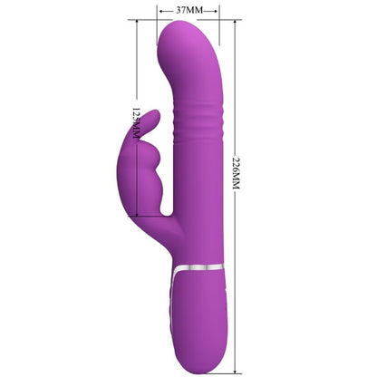 PRETTY LOVE - COALE 4-IN-1 MULTIFUNCTION RABBIT VIBRATOR PURPLE