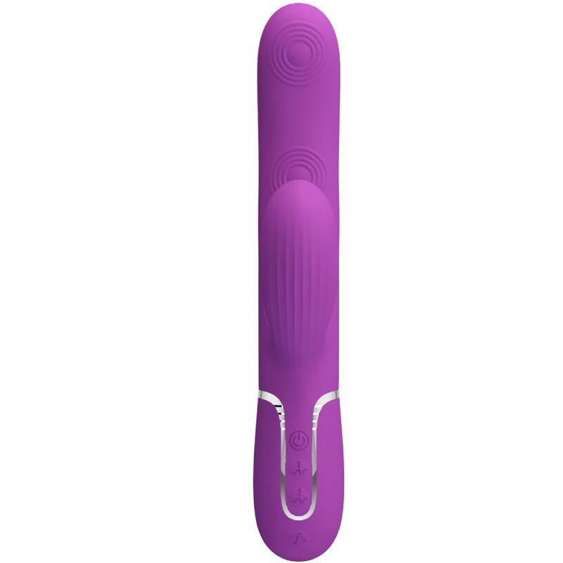 PRETTY LOVE - PERLITA 3-IN-1 MULTIFUNCTION RABBIT VIBRATOR PURPLE