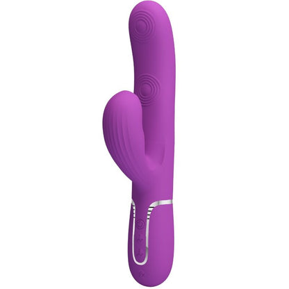PRETTY LOVE - PERLITA 3-IN-1 MULTIFUNCTION RABBIT VIBRATOR PURPLE