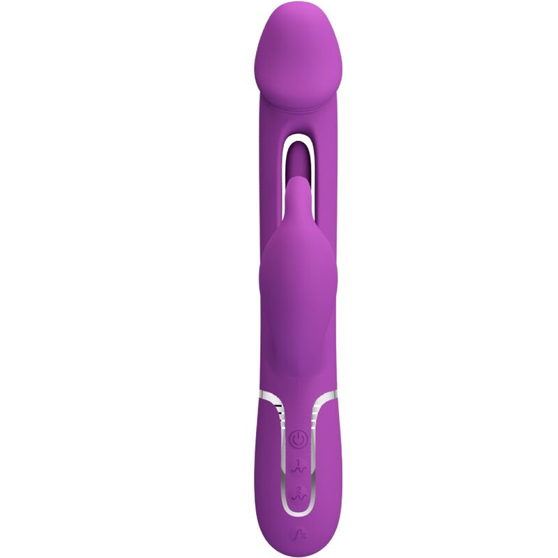 PRETTY LOVE - KAMPAS 3-IN-1 MULTIFUNCTION RABBIT VIBRATOR PURPLE