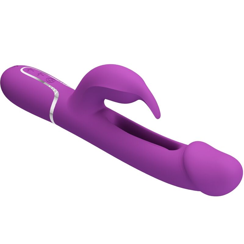 PRETTY LOVE - KAMPAS 3-IN-1 MULTIFUNCTION RABBIT VIBRATOR PURPLE