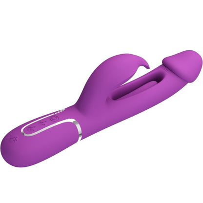 PRETTY LOVE - KAMPAS 3-IN-1 MULTIFUNCTION RABBIT VIBRATOR PURPLE