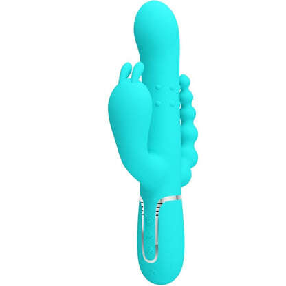 PRETTY LOVE - CAMMY TRIPLE RABBIT MULTIFUNCTIONAL VIBRATOR 4 IN 1 BLUE