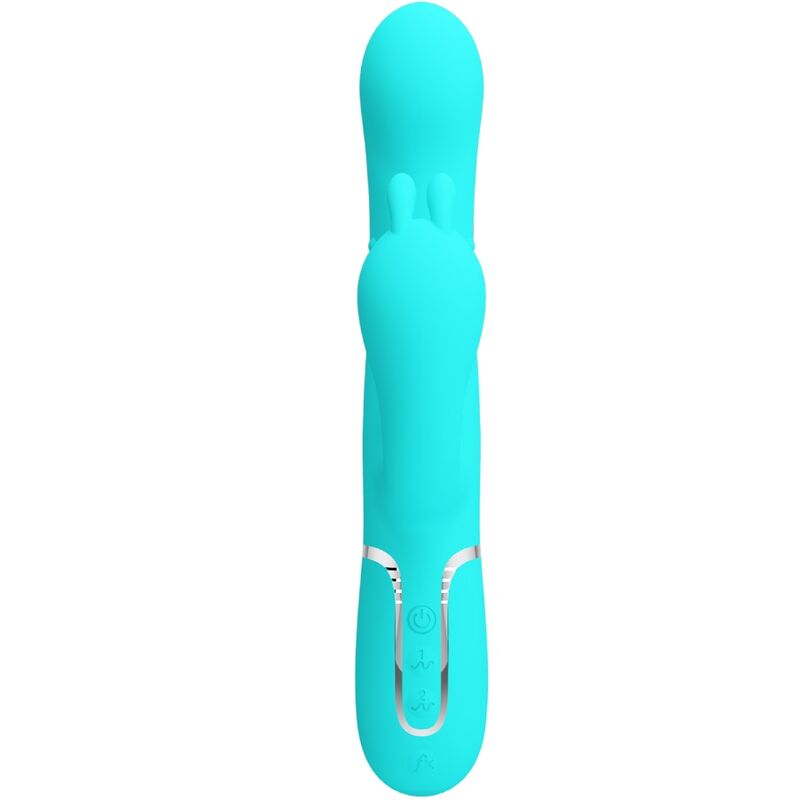 PRETTY LOVE - CAMMY TRIPLE RABBIT MULTIFUNCTIONAL VIBRATOR 4 IN 1 BLUE