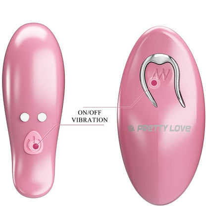 PRETTY LOVE - CAILEY NIPPLE CLIPS 10 VIBRATIONS REMOTE CONTROL PINK