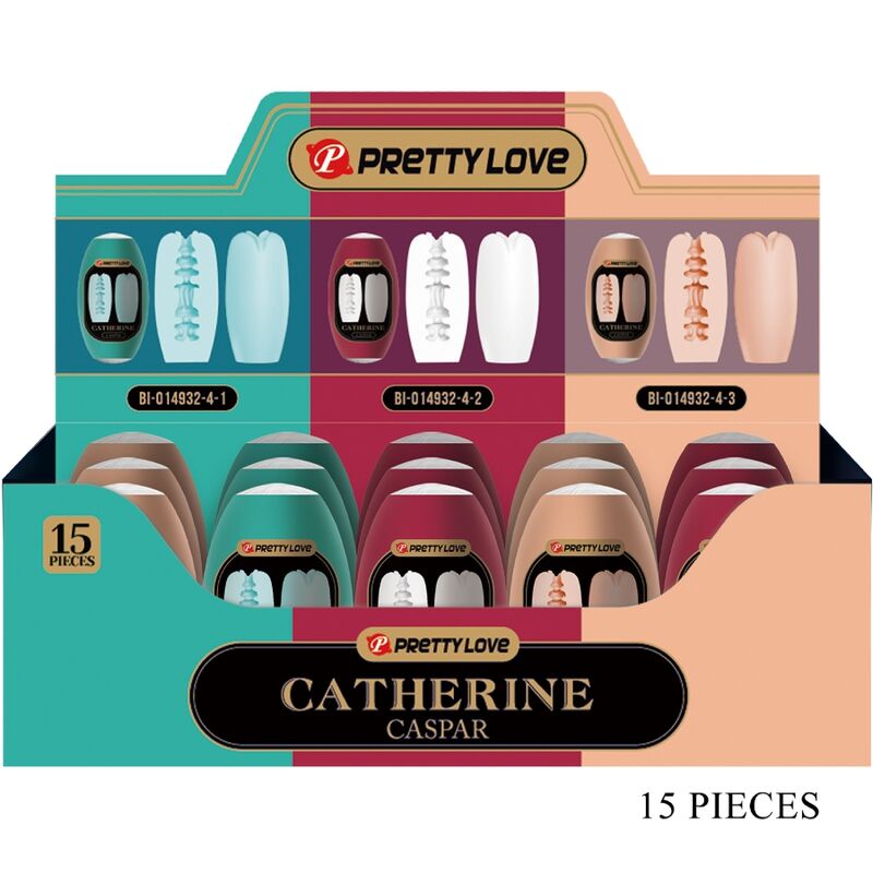 PRETTY LOVE - CASPAR PACK 15 MASTURBADORES MASCULINOS VÁRIOS