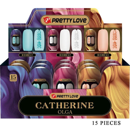 PRETTY LOVE - OLGA PACK 15 MASTURBADORES MASCULINOS VÁRIOS