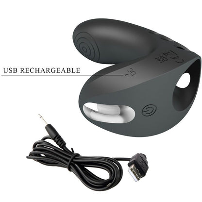 PRETTY LOVE - CAMELLIA FINGER VIBRATOR 7 VIBRATIONS BLACK