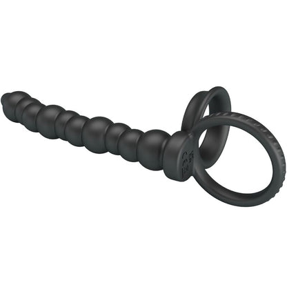 PRETTY LOVE - DILLION ANILLO PENE PARA DOBLE PENETRACIÓN NEGRO