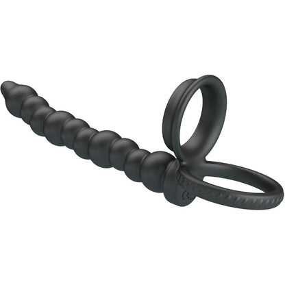 PRETTY LOVE - DILLION ANILLO PENE PARA DOBLE PENETRACIÓN NEGRO