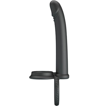 Pretty Love - Moisès Ring Double Penis per a la penetració negra