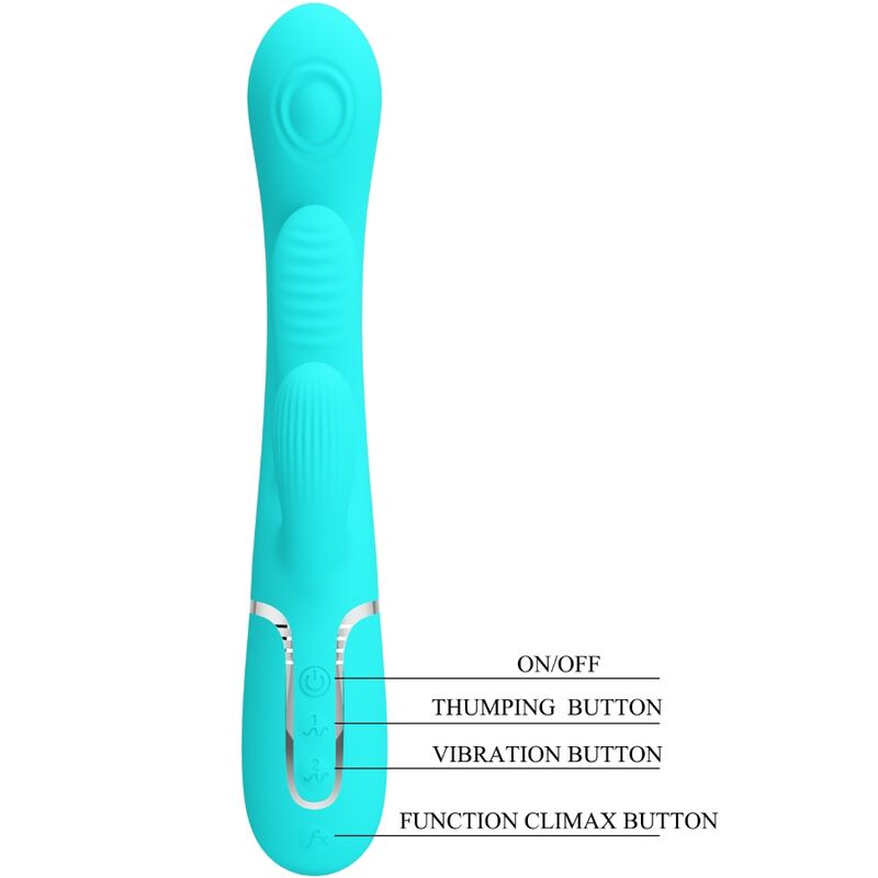 PRETTY LOVE - SHANIA TRIPLE RABBIT MULTIFUNCTIONAL VIBRATOR 3 IN 1