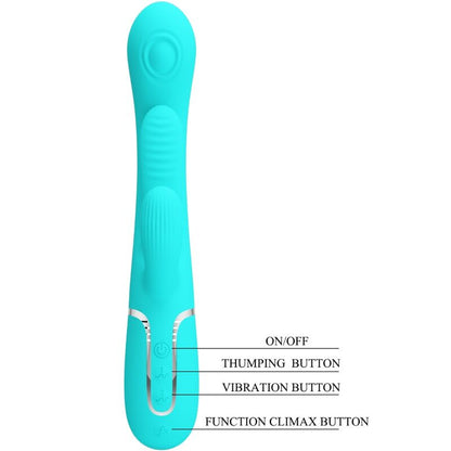PRETTY LOVE - SHANIA TRIPLE RABBIT MULTIFUNCTIONAL VIBRATOR 3 IN 1