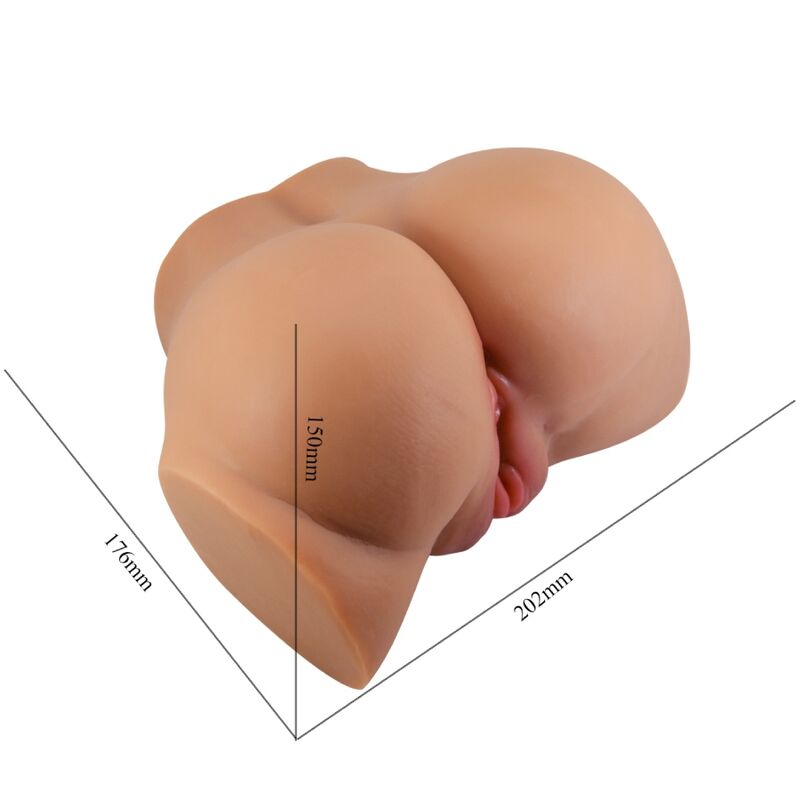 Boil Bray - Vibrador posterior Emilia amb vagina i un control realista de l&#39;anus natural