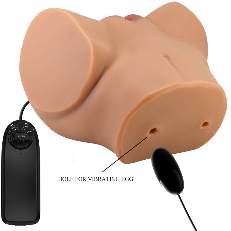Boil Bray - Vibrador posterior Emilia amb vagina i un control realista de l&#39;anus natural