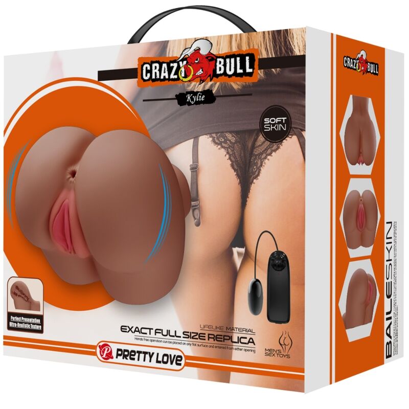 Bull Bool: vibrador posterior de Kylie amb vagina i control natural de Annus Natural