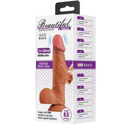 DANCE - BAHAMUT REALISTIC VIBRATOR 21.8 CM NATURAL REMOTE CONTROL
