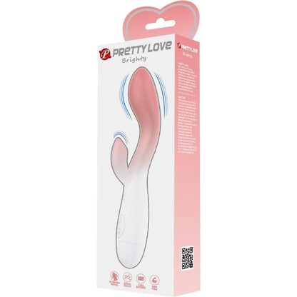 PRETTY LOVE - BRIGHTY VIBRADOR PONTO G + ESTIMULADOR DE CLITÓRIS 30 VIBRAÇÕES ROSA
