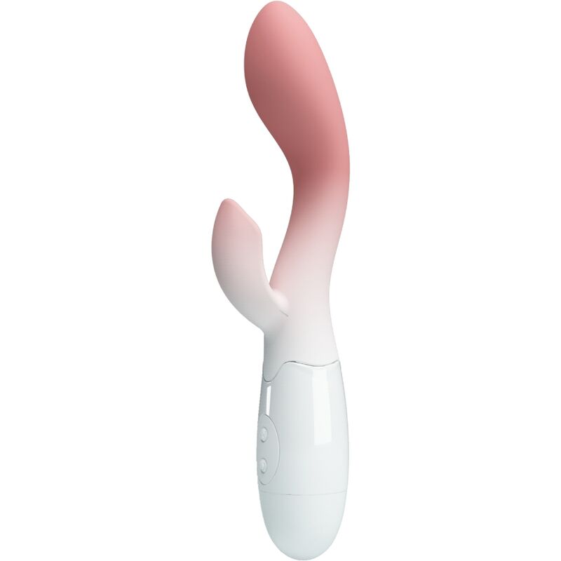 PRETTY LOVE - BRIGHTY G-SPOT VIBRATOR + CLITORAL STIMULATOR 30 VIBRATIONS PINK