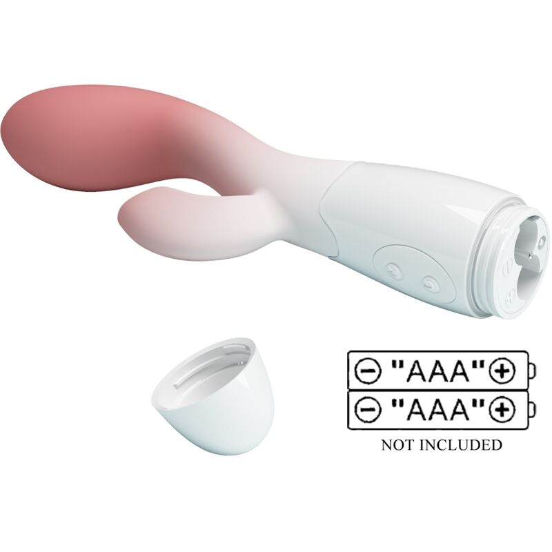 PRETTY LOVE - BRIGHTY G-SPOT VIBRATOR + CLITORAL STIMULATOR 30 VIBRATIONS PINK