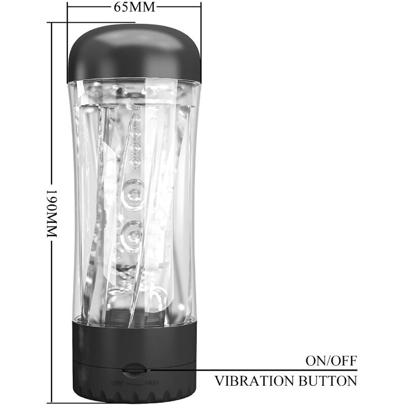 PRETTY LOVE - TAMARA MASTURBADOR MASCULINO VIBRADOR MULTIVELOCIDADE PRETO