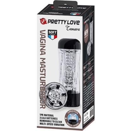 PRETTY LOVE - TAMARA MASTURBADOR MASCULINO VIBRADOR MULTIVELOCIDADE PRETO
