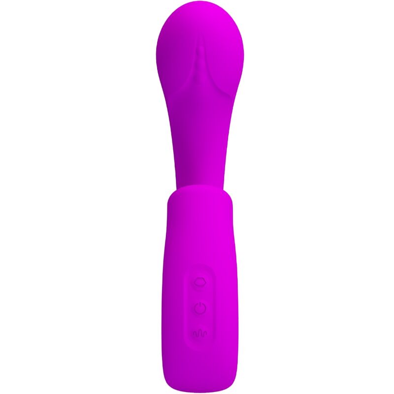 PRETTY LOVE - SIBEL G-SPOT VIBRATOR + CLITORAL STIMULATOR 10 VIBRATIONS PURPLE