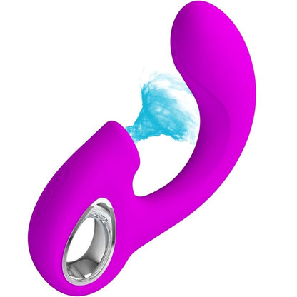 PRETTY LOVE - SIBEL G-SPOT VIBRATOR + CLITORAL STIMULATOR 10 VIBRATIONS PURPLE