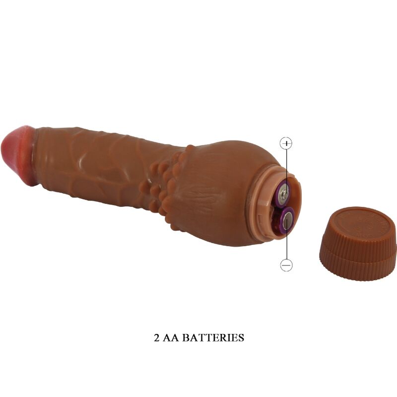 DANCE - BARBARA REALISTIC VIBRATOR 19.5 CM MULATO