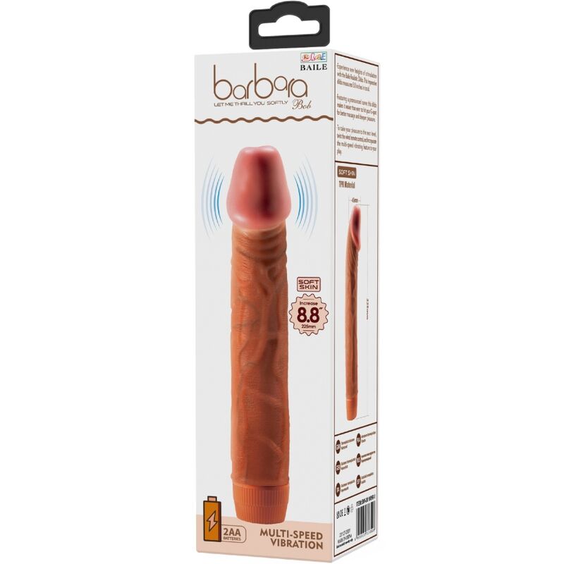 DANCE - REALISTIC VIBRATOR BOB 22.5 CM MULATO