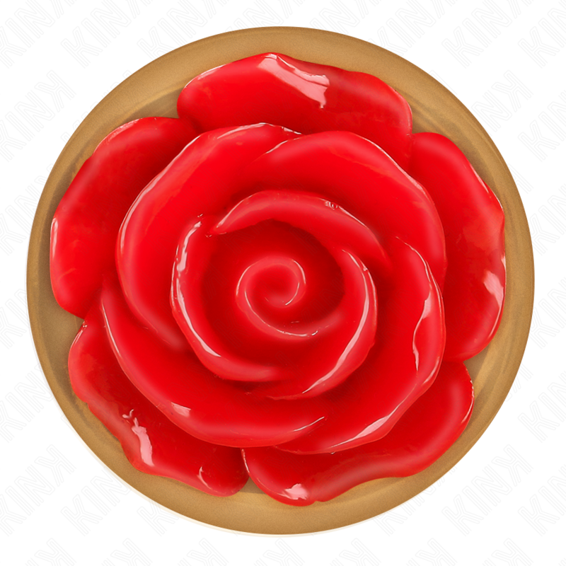 KINK - ROSE GOLD ROSE RED ANAL PLUG S