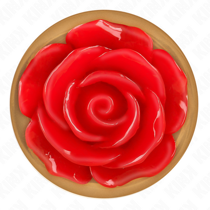 KINK - ROSE GOLD ROSE RED ANAL PLUG S