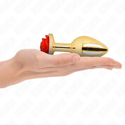 KINK - GOLD ROSE RED ANAL PLUG SIZE L
