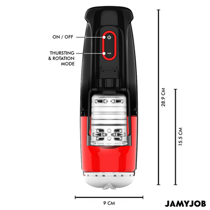 Jamyjob - Masturbator de tempestes automàtiques de la vagina 10 rotació i modes d&#39;empenta
