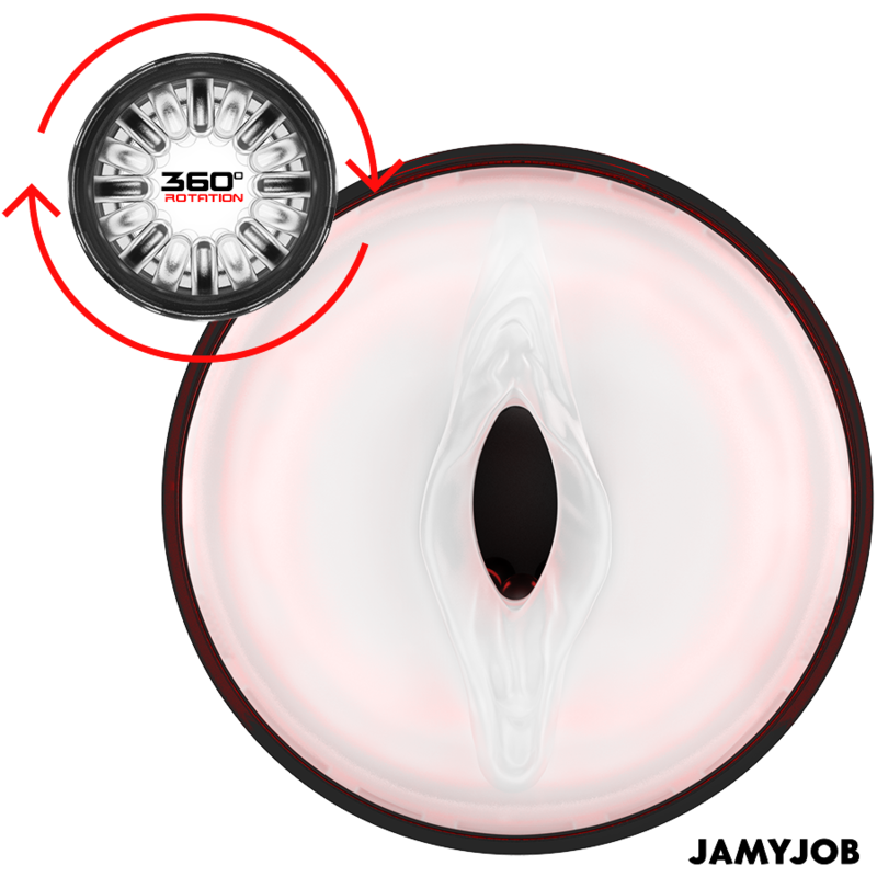 Jamyjob - Masturbator de tempestes automàtiques de la vagina 10 rotació i modes d&#39;empenta