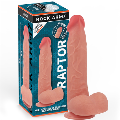ROCKARMY - RAPTOR DILDO REALISTIC DUAL DENSITY LIQUID SILICONE 24 CM -O- 4.4 CM