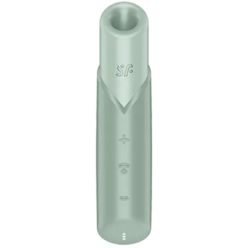 SATISFYER - NAUGHTY KISS CLITORAL STIMULATOR WITH WAVY ELEVATED GREEN