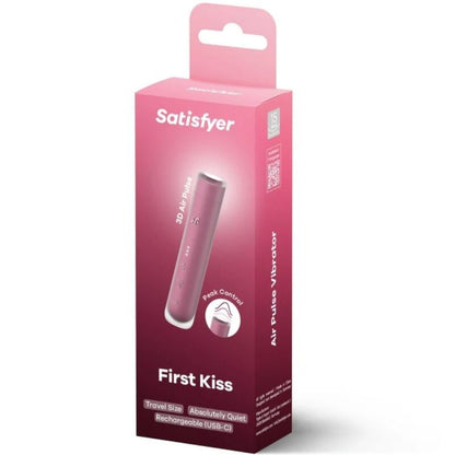 SATISFYER - FIRST KISS CLITORAL STIMULATOR BY WAVES (GARNET)