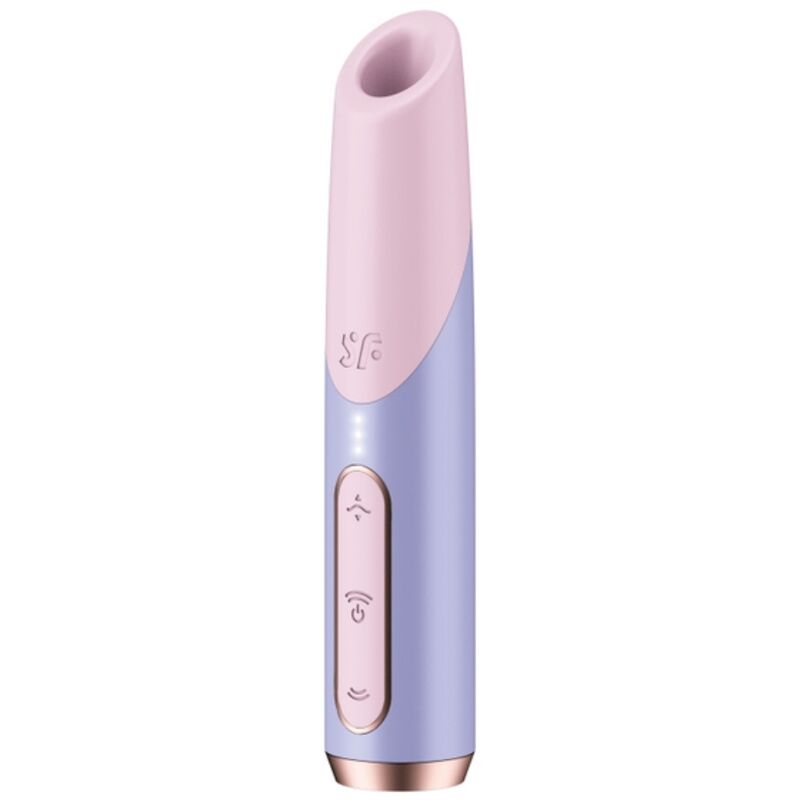 SATISFYER - BOLD KISS CLITORAL STIMULATOR WITH PINK/VIOLET WAVES