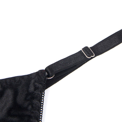 SUBBLIME - 955199 SET ADJUSTABLE BLACK BOW BRA S/M