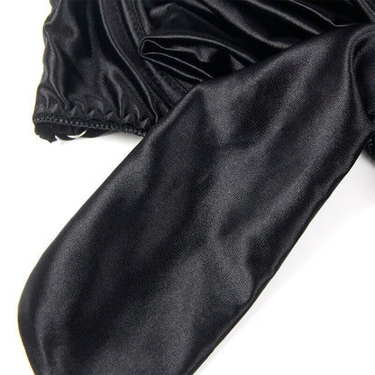 SUBBLIME - 955199 SET ADJUSTABLE BLACK BOW BRA S/M