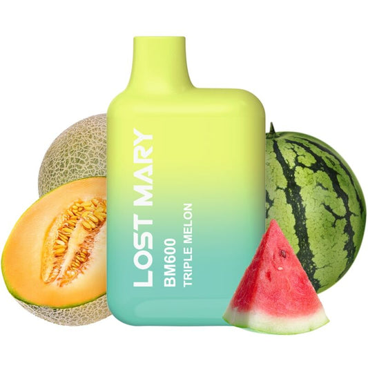 LOST MARY - BM600 VAPER NICOTINE 2% DISPOSABLE TRIPLE MELON FLAVOR