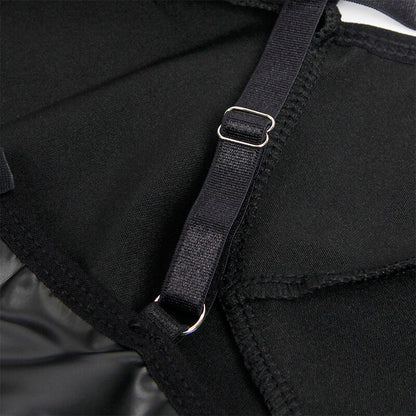 SUBBLIME - 955373 BLACK LEATHER STRAPS DRESS S/M