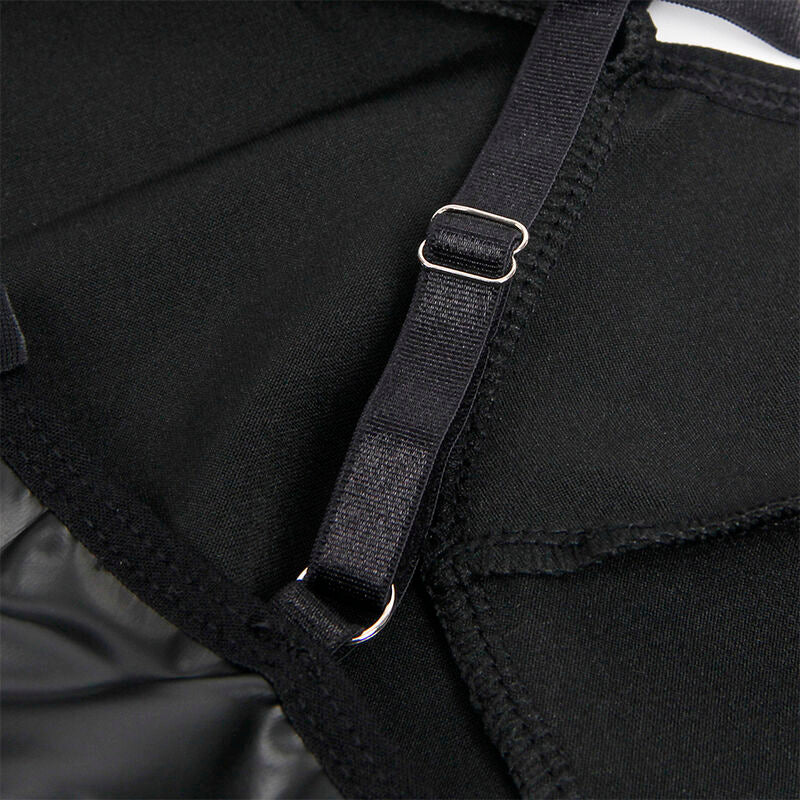 SUBBLIME - 955380 BLACK LEATHER STRAPS DRESS L/XL