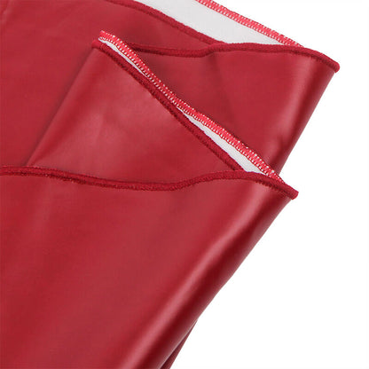 SUBBLIME - 955397 BURGUNDY LEATHER STRAPS DRESS S/M